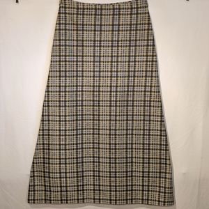 Vintage 70's tartan plaid maxi skirt